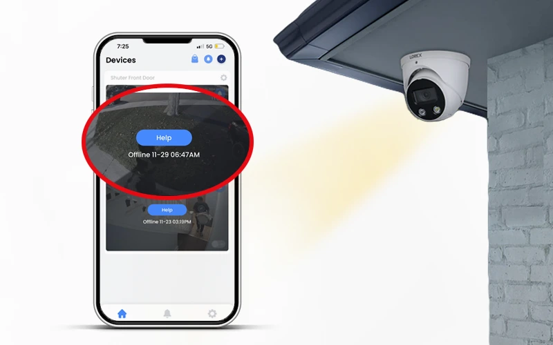 Lorex camera offline issue